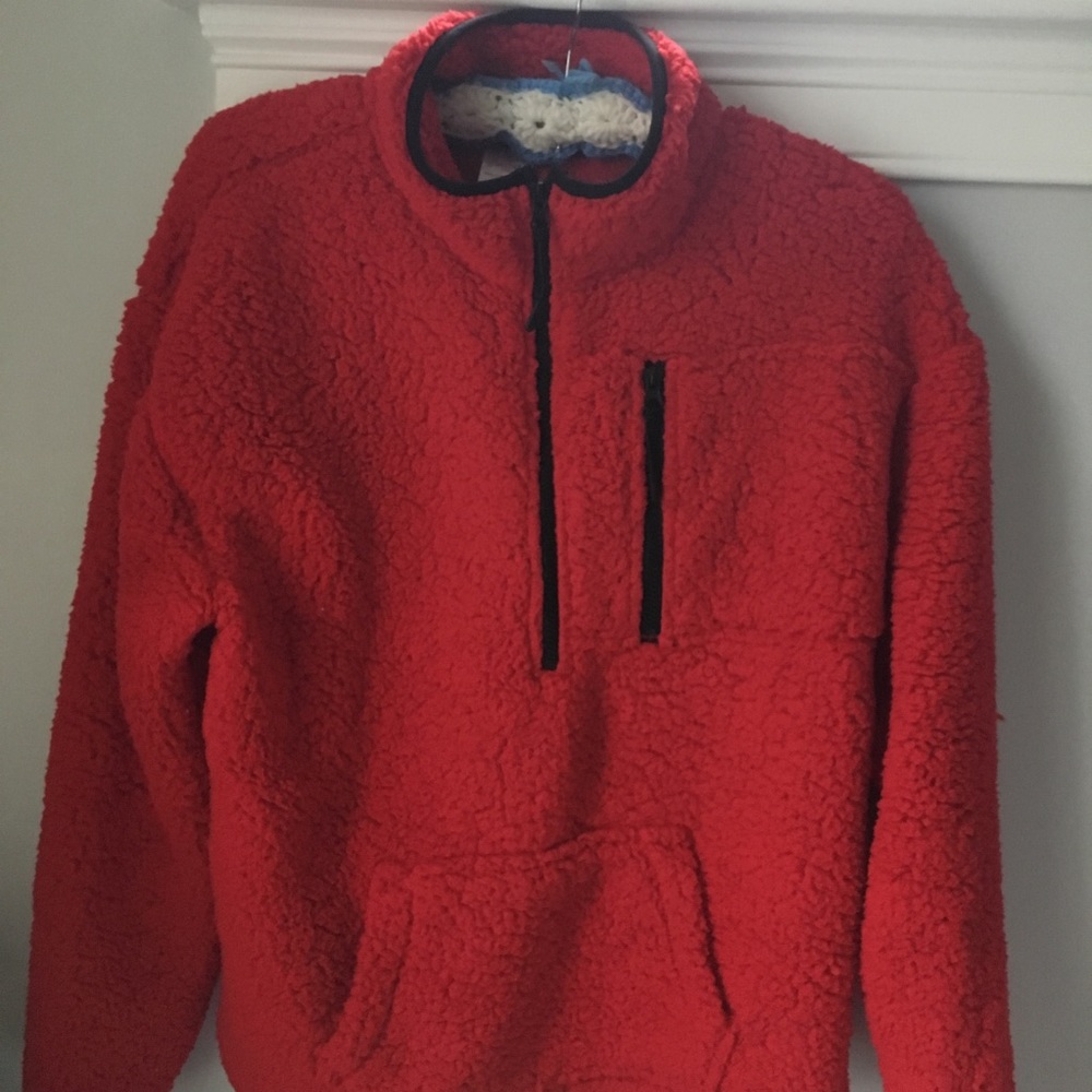 No Boundaries red fleece pullover jacket Sz XXL - Picture 4 of 6
